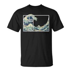 Camiseta The Great Fibonacci Wave Off Kanagawa - Product Image 1