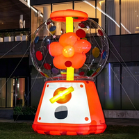 Machine gonflable géante en forme de fleur pour publicité extérieure de marque et de style de vie