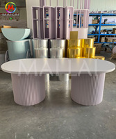 Ensemble de table à manger en acrylique à prix d'usine pour événements de mariage, mobilier de style ferme pour l'extérieur, pour hôtels