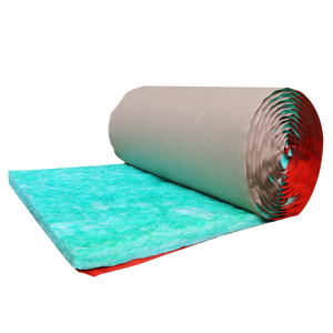 Rouleaux de <span class=keywords><strong>laine</strong></span> de verre verte UET Asia Market 50 mm, isolation en fibre de verre pour toiture avec papier kraft - Product Image 2