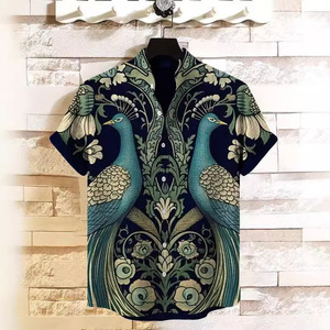 Chemise à manches courtes en popeline pour <span class=keywords><strong>homme</strong></span> été 2024 Taille européenne <span class=keywords><strong>Style</strong></span> plage Usine - Product Image 4