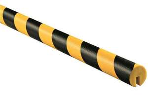 แผ่นกันกระแทกมุมผนังโฟม PU สีเหลืองดำ แบบที่ B - Product Image 2