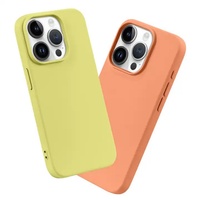 Apple iPhone 15 14 13 12 Pro Max için Logolu Darbeye Dayanıklı Yumuşak TPU Silikon Cep Telefonu Kılıfı