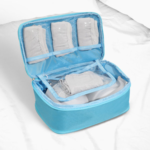 Sac de rangement multifonctionnel pour soutien-gorge et sous-vêtements en PVC de grande valeur Organisateur de voyage portable et pliable de grande capacité - Product Image 1