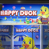Machine de Jeu à Monnayeur Happy Duck : Distributeur de Petits Jouets avec Accepteur de Billets