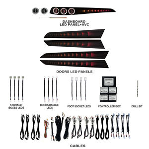 Nunoo Kit Intérieur Amélioré Symphony LED Lumière Ambiante <span class=keywords><strong>Dynamique</strong></span> pour <span class=keywords><strong>Mercedes</strong></span> Benz Classe C W204 2010-2014(Ripple)-7/18/23 Leds - Product Image 1