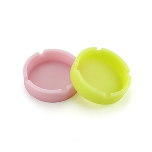 Cendrier rond incassable en silicone, intérieur/extérieur, étanche et résistant à la chaleur, porte-cigarettes de poche, accessoires pour fumeurs - Product Image 4