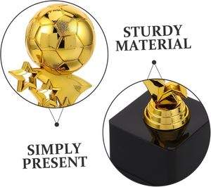 Manufacturer Custom Resin Gold Plated Engraving Portable <b>Trophy</b> Award Soccer Football Sports <b>Cup</b> - Product Image 3