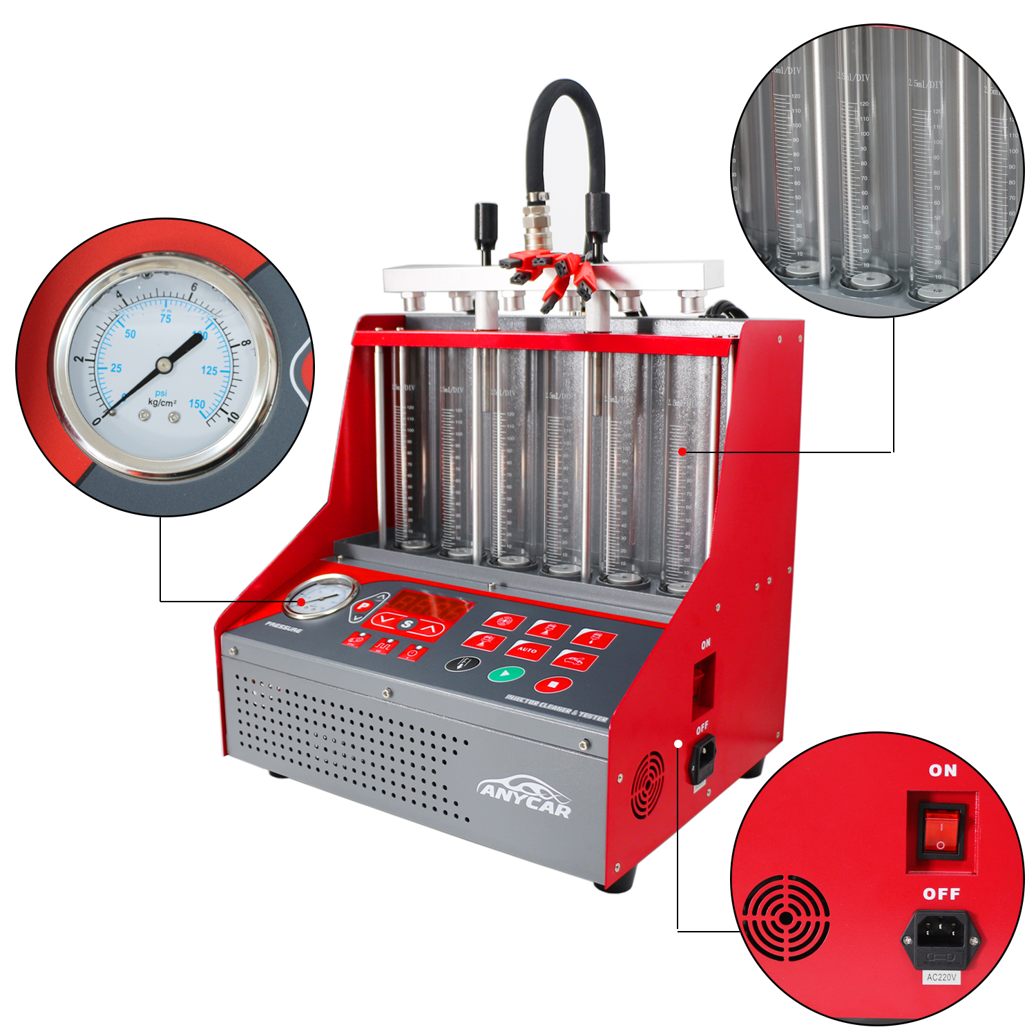 Wholesale 110V/220V Fuel Injector Cleaning Machine - 6