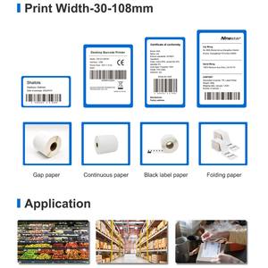 Nueva Impresora de Etiquetas Térmicas TD-401 con Certificación TELEC EAC FAC SRRC BIS, Impresora de Etiquetas de Envío con Código de Barras 4*6, USB/WiFi/BT 203dpi - Product Image 3