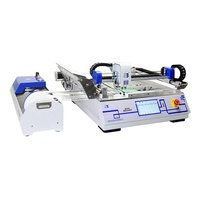 Mini máquina de montagem automática de pcb, máquina de montagem de alta velocidade do diodo emissor de luz led/máquina smt