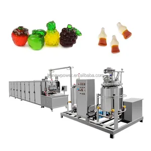 As customers' need Famous brand PLC candy machine maker gummy jelly depositor production line