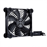 Ventilateur de refroidissement axial électrique USB silencieux à haut débit d'air (CFM) SCF12025 5V/12V 120mm 120x120x25mm pour boîtier d'ordinateur, double roulement à billes, OEM/ODM