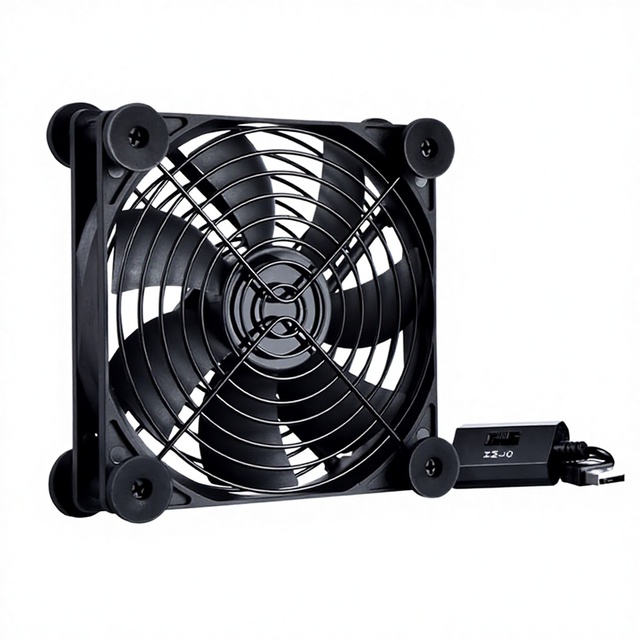 SCF12025 5V/12V USB Electric Axial Flow Silent High CFM Cooling Fan 120mm 120x120x25mm Computer Case Dual Ball Bearing OEM/ODM