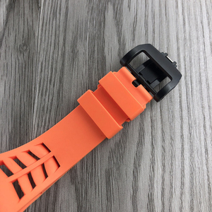 Reloj Cronógrafo Deportivo para Hombre, Estilo Racing, Esfera Esqueletizada, Correa de Goma Naranja, Reloj de Pulsera Casual Vintage - Product Image 6