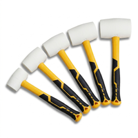 Marteau en caoutchouc blanc élastique Zhengtong pour l'installation de carreaux de céramique, qualité industrielle, bricolage, poignée en plastique antidérapante, OEM 1