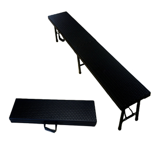 Banco Dobrável Portátil de Plástico Preto para Atividades ao Ar Livre KTK OEM - Product Image 1