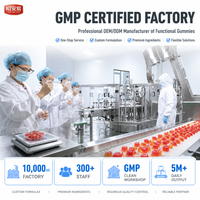 Bonbons gélifiés volumisants pour cheveux OEM/ODM avec biotine, saveur pomme, véganes, fonctionnels, marque privée, formule personnalisée, usine GMP