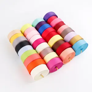 Pita Grosgrain 100Yard Gulung Licon Pita Grosgrain Padat 7/8 untuk Hadiah Membungkus Kerajinan Butik Pita Kain