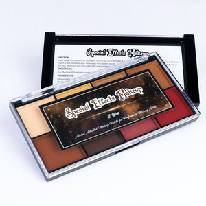 Beauty glazed-<span class=keywords><strong>palette</strong></span> de peinture corporelle imperméable de 8 couleurs, liquide d'or Phoenix, pour maquillage de scène - Product Image 1