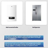 Alimentation directe AVR série 1000VA monophasé 220V AC stabilisateur domestique affichage numérique Protection contre les surtensions pour l'air