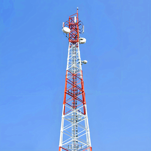 Tour industrielle en acier galvanisé à chaud à quatre tubes pour échangeur de chaleur, avec structure angulaire à 4 pieds pour télécommunications, hauteur 5000m - Product Image 6