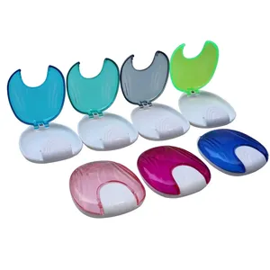 Caja de Almacenamiento para Dentaduras Postizas en Forma de Concha, Diseño de Ajuste a Presión - Product Image 1
