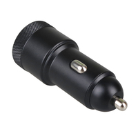 Mini chargeur de voiture Double port de charge Chargeur de voiture USB Type a ou Type C Charge rapide Marteau de sécurité Chargeur de voiture portable en métal