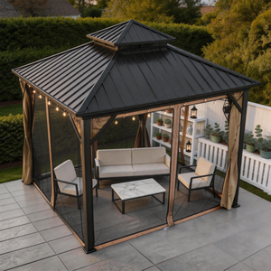 Fabricante Profesional de Gazebos de Aluminio: Pabellón Resistente de 2 Niveles con Techo Ventilado para Proyectos y Resorts - Personalización OEM/ODM - Product Image 3