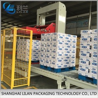 Palettiseur automatique à faible niveau, machine palettiseuse à portique pour cartons/boîtes/sachets, palettiseur à faible niveau