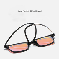 Lunettes correctrices de la richesse des lunettes, verres solaires à monture de couleur, pour les occultants, disponible en rouge et en vert, Tr90