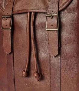 Leather Travel Laptop <b>Backpack</b> for Men Waterproof Vintage <b>Backpack</b> Business Work Knapsack College Commute <b>Backpacks</b> - Product Image 4