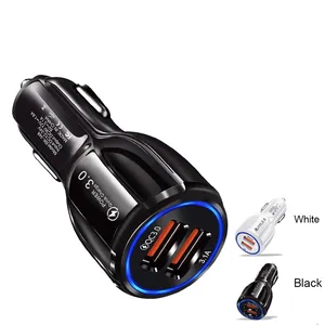 New Arrival hot sales double USB 6A QC3.0 car charger car adapter charger