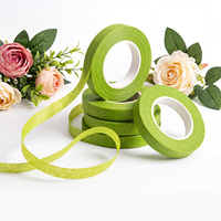 Cinta para Ramos de Flores en Oferta, Cinta Floral Verde Impermeable de Material PE, para Envolver Estambres, Decoración Floral DIY, Regalo de Boda, Dulces