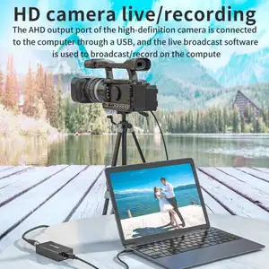 Acasis ahd to usb 3.0 placa de captura de vídeo, ps4, gravação de 1080p hd, caixa de captura de vídeo para streaming ao vivo, suporte para vmix obs