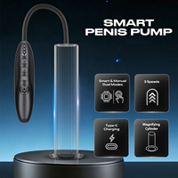 Intelligente Penispumpe 3-Gang-Vergrößerungspumpe Ovaler Zylinder Vakuum Automatische Saugpumpe Masturbator Sexspielzeug für Männer Penis-Massagegerät
