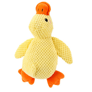 Jouet pour chien en peluche en forme de canard, interactif et couineur, pour l'intérieur, pour le nettoyage des dents et l'auto-entretenissement - Product Image 4