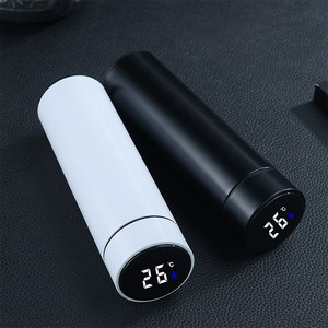 ขวดน้ำสแตนเลสเก็บความร้อนอัจฉริยะขนาด500มล. พร้อมจอแสดงอุณหภูมิแบบ LED - Product Image 4