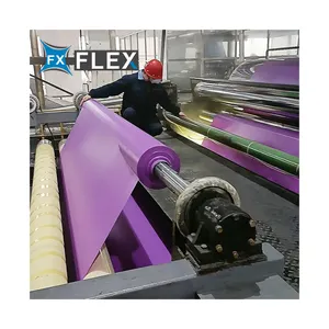 FLFX PVC Coated Tarpaulin Roll Purple Gsm 400 To 650 Gsm For Inflatable Toys