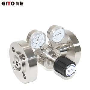 วาล์วลดแรงดันแบบสองขั้นตอน ทำจากเหล็กกล้าไร้สนิม 316L ชนิด High-Flow พร้อมหน้าแปลน - Product Image 2