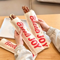 Sac en papier jetable pour churros, résistant à la graisse, pour l'emballage de longs pains, idéal pour les stands de restauration rapide et les restaurants de fast-food