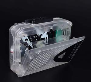 Retro Transparent Cassette <b>Player</b> Walkman, AM/FM Radio with <b>USB</b> MP3 Conversion & Built-in Speaker - Product Image 4