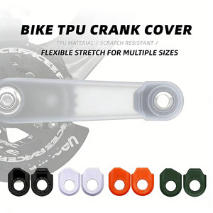 Funda protectora para manivela de <span class=keywords><strong>bicicleta</strong></span>, material TPU, protectores de cadenas para <span class=keywords><strong>bicicleta</strong></span> de montaña, funda suave antiarañazos para manivela - Product Image 6