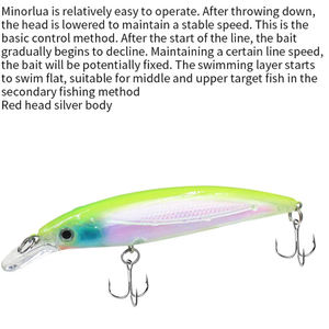 Lmaide Seabass cebo <span class=keywords><strong>de</strong></span> pesca 11cm 14g cebo duro Minnow señuelo <span class=keywords><strong>de</strong></span> alta calidad Minnow Big Game señuelos Minnow señuelo <span class=keywords><strong>de</strong></span> Pesca para el mar - Product Image 5