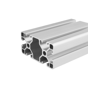 6063 Aluminum Extrusion OB40*80L T5 Temper <b>Square</b> Industrial Profile 40x80mm <b>Frame</b> Cutting/Welding/Punching Services for Robot - Product Image 1