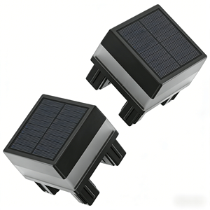Luces Solares para Exteriores, Impermeables IP44, con Efecto Brillante, Luz Blanca Cálida, para <span class=keywords><strong>Postes</strong></span> <span class=keywords><strong>de</strong></span> Vinilo o <span class=keywords><strong>Madera</strong></span>, para Alumbrado Público Solar - Product Image 1