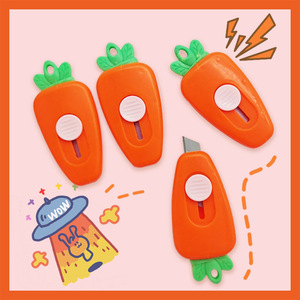 Couteau utilitaire Lidemei Carrot 8613, mini, portable, métal et plastique, verrouillage automatique, pour déballer les cadeaux - Product Image 5