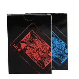 Naipes mágicos de PVC impermeables de fábrica, póker de plástico personalizado duradero para juego de mesa familiar divertido, regalo de Texas