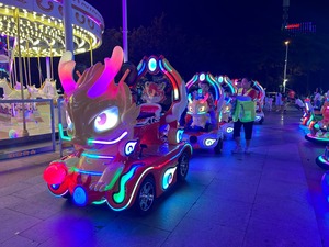 Tren Eléctrico Portátil sin Rieles Dragon Running para Niños - <span class=keywords><strong>Mini</strong></span> Atracción Eléctrica Operada con Monedas - Product Image 6