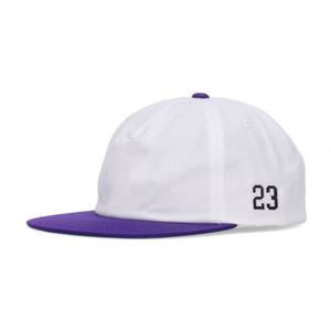 Casquette Snapback en Coton Blanc et Violet de Haute Qualité avec Broderie Numérique et Circonférence Réglable 5 Panneaux Été 2026 - Product Image 1